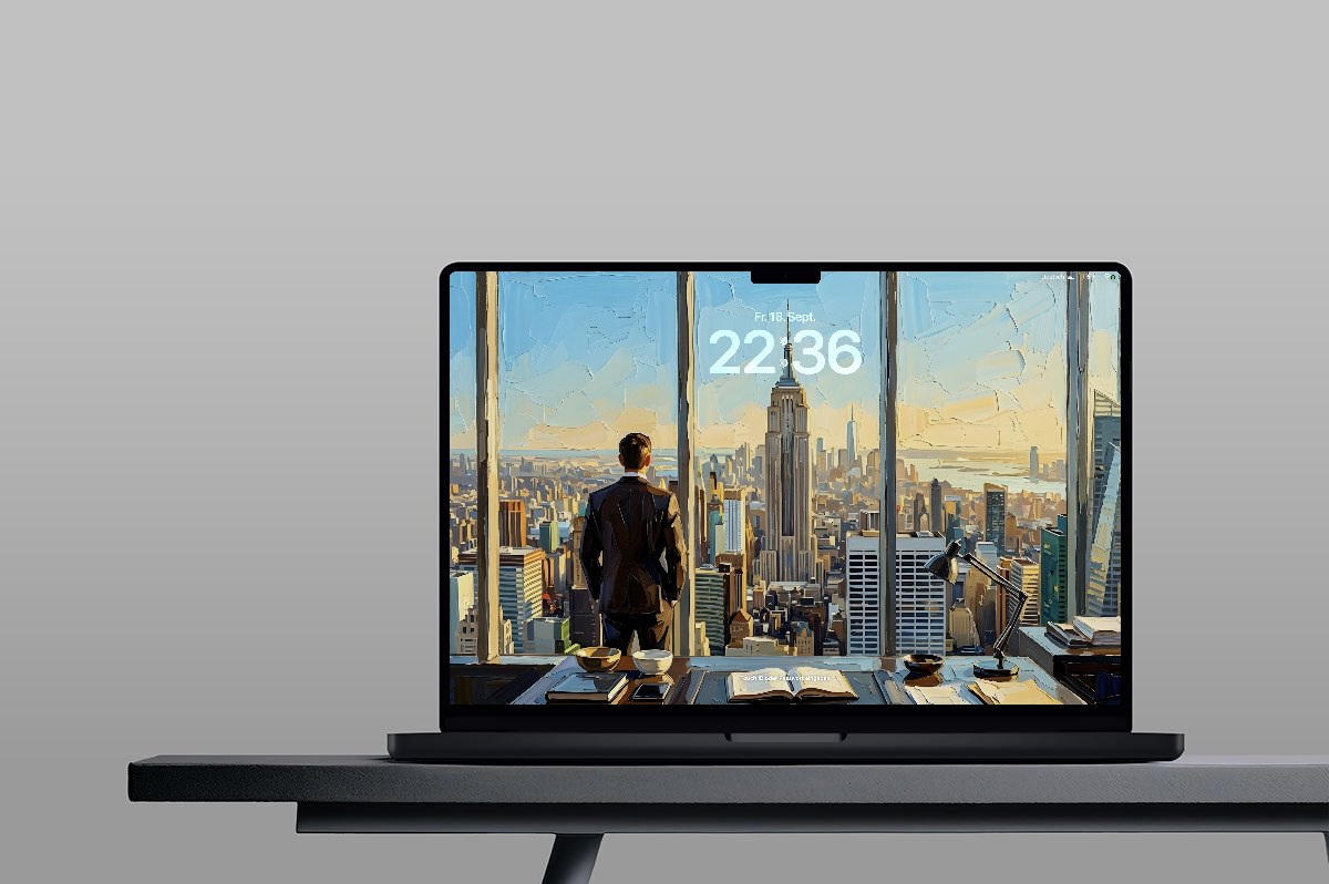 Corner Office on a MacBook