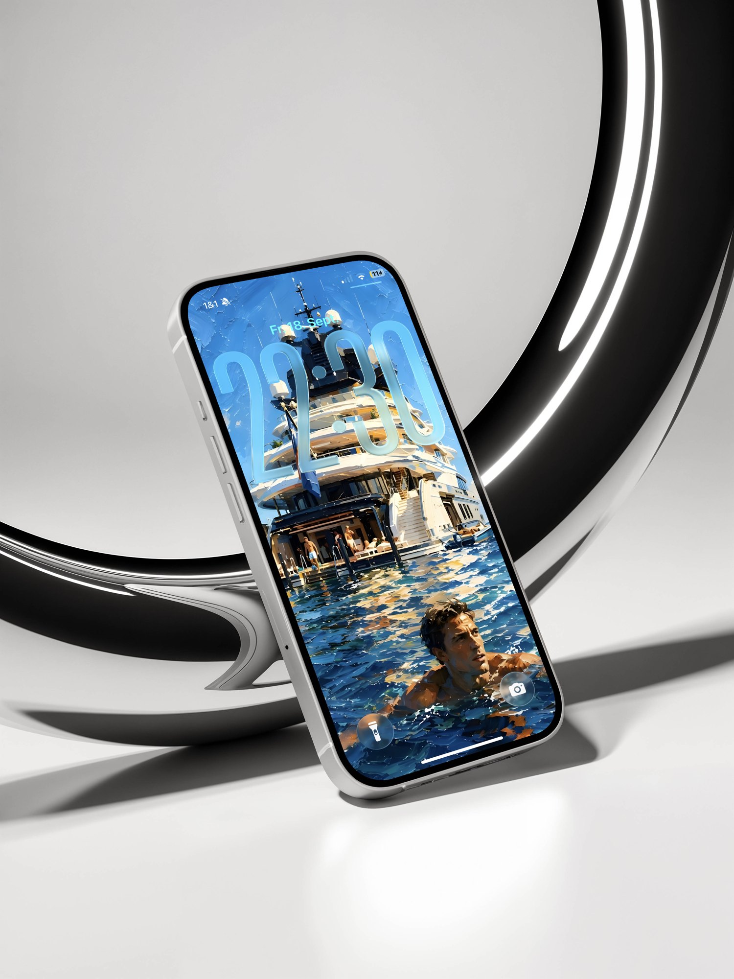 Swim Call on an iPhone